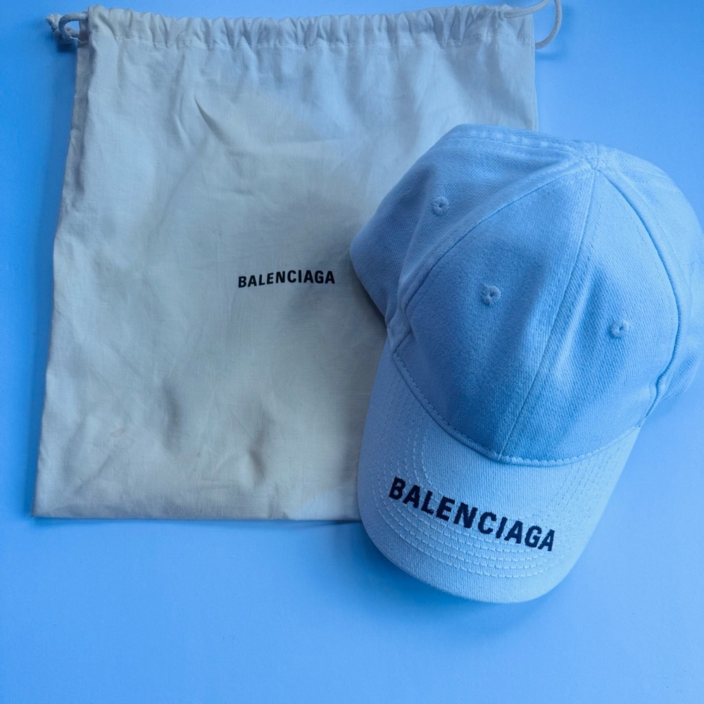 Balenciaga white baseball hat